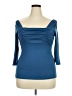 Unbranded Blue 3/4 Sleeve Top Size 3X - photo 1