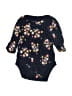 Baby Gap Floral Black Long Sleeve Onesie Size 0-3 mo - photo 1