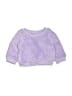 Cat & Jack 100% Polyester Paisley Purple Pullover Sweater Size Newborn - photo 1