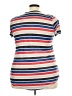 Torrid Stripes Blue Short Sleeve T-Shirt Size 2X Plus (2) - photo 2