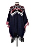 Ella Moss Blue Poncho Size Med - Lg - photo 2