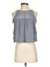 Aqua Gray Sleeveless Blouse Size S - photo 1