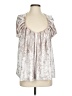 Maeve Metallic Silver Sleeveless Blouse Size M (petite) - photo 1