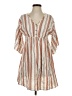 Shein Stripes Ivory Casual Dress Size 2 - photo 1