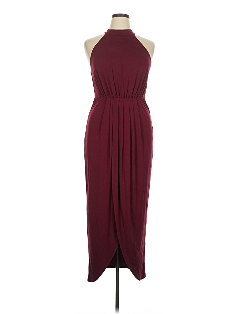 Pre-owned Venus Cocktail Dress In Burgundy