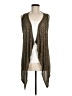 Cache 100% Rayon Solid Brown Kimono Size M - photo 1