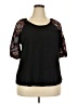 Emery Rose 100% Viscose Black 3/4 Sleeve Top Size XL - photo 1