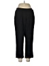 Catherines Solid Black Casual Pants Size 0X - photo 1