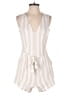 Ann Taylor LOFT Stripes Ivory Romper Size 4 - photo 1