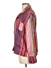 Parade 100% Rayon Stripes Orange Long Sleeve Blouse Size L - photo 5