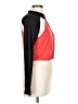 Stella Tweed Color Block Red Track Jacket Size L - photo 4
