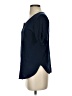 Amour Vert Blue Short Sleeve Blouse Size XS - photo 5