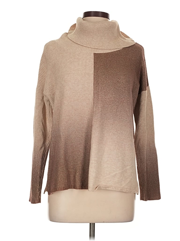 Pre-owned Charlie B Turtleneck Sweater In Tan