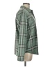 Maurices Plaid Green Long Sleeve Blouse Size L - photo 4