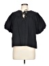Pomander Place Black Short Sleeve Blouse Size L - photo 1