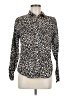J.Crew Animal Print Brown Long Sleeve Blouse Size 8 - photo 1