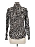 J.Crew Animal Print Brown Long Sleeve Blouse Size 8 - photo 2