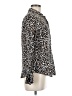 J.Crew Animal Print Brown Long Sleeve Blouse Size 8 - photo 4