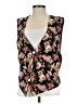 Unbranded 100% Polyester Floral Black Vest Size XS (estimated) - photo 1