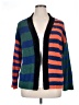Unbranded 100% Polyester Color Block Blue Cardigan Size XL - photo 1
