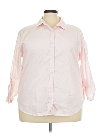 Gloria Vanderbilt 3/4 Sleeve Button-Down Shirt (view 1)