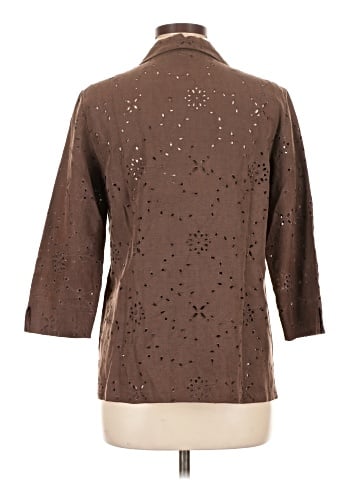 Charter Club 3/4 Sleeve Button-Down Shirt (view 2)