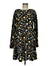 Universal Thread 100% Rayon Print Black Casual Dress Size XS - photo 1