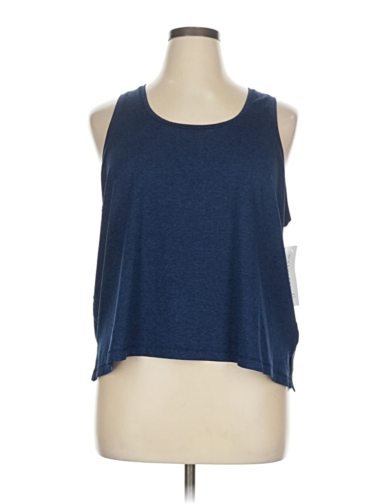 Pre-owned Athleta Sleeveless T-shirt In Blue