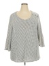 Oncue Casual Gray 3/4 Sleeve Blouse Size 2X - photo 1
