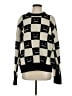 Acne Studios 100% Wool Checkered-gingham Black Wool Pullover Sweater Size S - photo 1