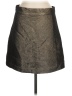 H&M Metallic Silver Gold Faux Leather Skirt Size 8 - photo 1