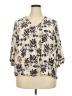 Fun2Fun 100% Rayon Ivory 3/4 Sleeve Blouse Size 2X - photo 1