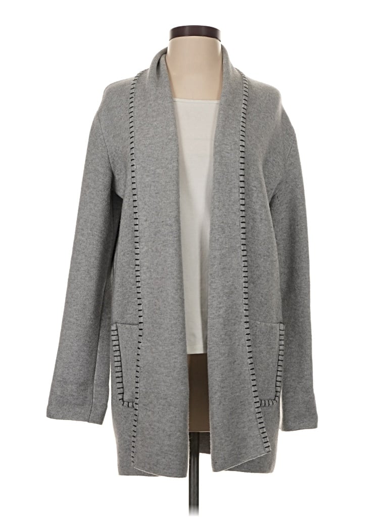 Pre-owned M Magaschoni Cardigan Sweater In Gray