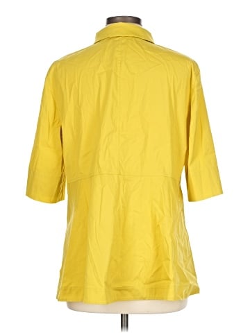 Lafayette 148 New York 3/4 Sleeve Button-Down Shirt (view 2)