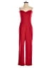 Express Color Block Red Jumpsuit Size 0 - photo 1