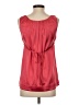 BCBGMAXAZRIA Red Sleeveless Silk Top Size XS - photo 2
