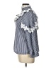 Assorted Brands Checkered-gingham Silver Long Sleeve Blouse Size L - photo 5