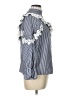 Assorted Brands Checkered-gingham Silver Long Sleeve Blouse Size L - photo 4