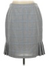 Tahari by ASL 100% Polyester Plaid Gray Formal Skirt Size 10 (petite) - photo 2