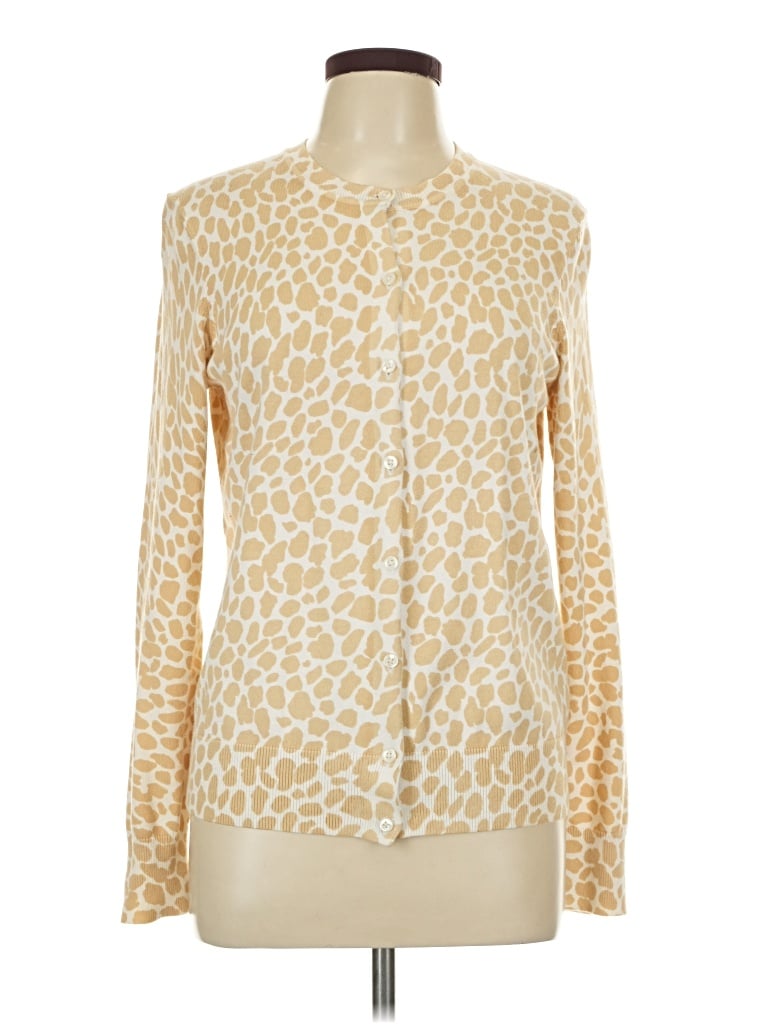 Pre-owned Tommy Hilfiger Cardigan Sweater In Gold