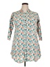 Assorted Brands Teal 3/4 Sleeve Button-Down Shirt Size 3X - photo 1