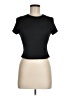 Shein Black Short Sleeve Turtleneck Size 6 - photo 1