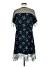 Ann Taylor 100% Polyester Stars Blue Cocktail Dress Size 6 - photo 2