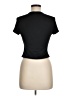 Shein Black Short Sleeve Turtleneck Size 6 - photo 2