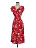 Talbots 100% Viscose Paisley Red Casual Dress Size 2 - photo 1