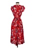 Talbots 100% Viscose Paisley Red Casual Dress Size 2 - photo 2