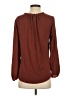 Left Coast by Dolan 100% Polyester Brown Long Sleeve Blouse Size S - photo 2