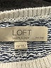 Ann Taylor LOFT 100% Linen Chevron-herringbone Blue Pullover Sweater Size XS - photo 7