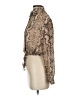 Wild Flower 100% Polyester Animal Print Tan Long Sleeve Blouse Size XS - photo 5