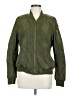 Miss London 100% Polyester Solid Color Block Green Jacket Size M - photo 1